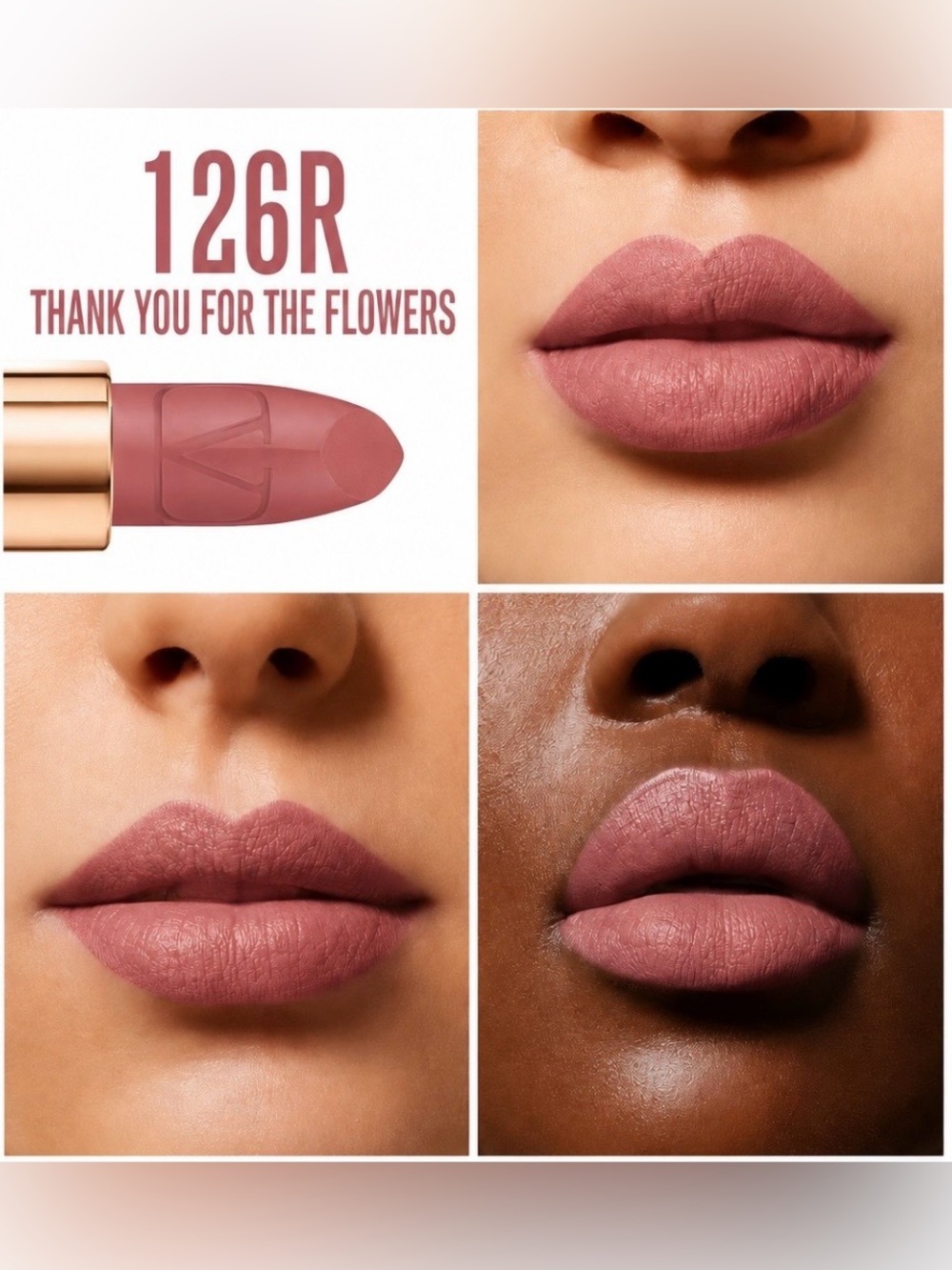 Valentino Rosso Valentino Striking Lip Color - 128R Thank You For The Flowers - Picture 3 of 10